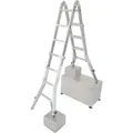 Krause Stabilo Sprossen-Gelenk-Teleskop-Leiter mit 4 HV 4 x 4 Sprossen