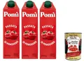 3x Pomi' Tomatenpüree In 1 Kg Brik+Italian Gourmet Polpa 400g