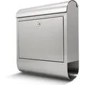 Banjado Briefkasten Edelstahl 38x43x12,5cm Rostfrei Mit Zeitungsfach Postkasten Großer A4 Einwurf Banjado Briefkasten Edelstahl 38x43x12.5cm Rostfrei Mit Zeitungsfach Postkasten Großer A4 Einwurf