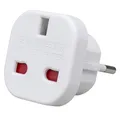 NCC-Licht Adapter UK zu DE/GB zu EU/England auf Deutschland Europa Reiseadapter Weiß