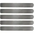 OK-Living Rasenkante, Silber, 100 x 18 cm 10 Meter silberfarben 1000 cm x 18 cm x 0.7 cm