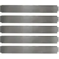 OK-Living Rasenkante, Silber, Metall, Rechteckig, 100x18x0.7 cm, Gartenzubehör, Hochbeete