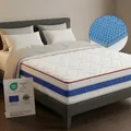 Arensberger RELAXX Matratze 180x200 cm | Kaltschaummatratze mit 3D Memory Schaum | ergonomische Höhe 25cm | wendbarer Härtegrad H2/H3 | Gel Schaum Bezug | 180x200cm Rollmatratze punktelastisch