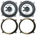 Mazda 2 Lautsprecher Einbauset Tür Vorne 2-Wege-Koax, Coax inkl. Adapterringe