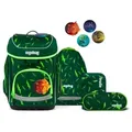 ergobag cubo Set Schulranzen-Set Bärtastisch Grün 5-teilig 19 Liter