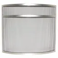 Home Discount Kaminschirm, Nickel, kostenlose Zustellung, 64x12x73