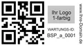 1000x QR-Code Etiketten fortlaufende Nummer Barcode inkl. Ihrem einfarbigen Logo