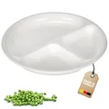 Mikrowellen-Menüteller 3 Fächer Ø 25cm Kunststoff Weiß Westmark 22402270