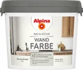 Alpina Wandfarbe für Küche & Badezimmer Baumwollweiß 2,5 L