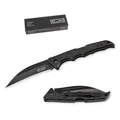 CJH / HERBERTZ Taschenmesser - ALUMINIUM - schwarz - NEU & ovp - 44001