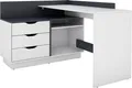 byLIVING Eckschreibtisch Bern, mit viel Stauraum, Breite 129 cm, rechts oder links montierbar