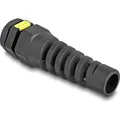 Delock Kabelverschraubung M12mit Beluftung und Zugentlastung IP68 staub- und wasserdicht schwarz 2 S (60624)