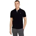 TOM TAILOR Poloshirt mit Knopfleiste und Logo schwarz S (44/46)