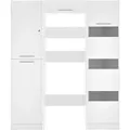 Respekta Hauswirtschaftsraum Set Clara 200 cm x 167,4 cm x 67,6 cm Weiß Matt