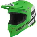 Bogotto V337 Wild-Ride Crosshelm, schwarz-weiss-grün, Größe XL für Männer