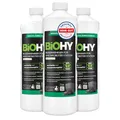 BiOHY Bodenreiniger für Wischroboter Station mit Orangenduft (3 x 1 Liter) | Reinigungsmittel Konzentrat für alle Wisch & Saugroboter mit Nass-Funktion | Schaumarm & Streifenfrei | Für alle Böden