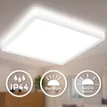 LED Panel Decken Lampe Leuchte mit Backlight weiß 29x29cm