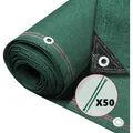 Vounot® Zaunblende 1×10m, Sichtschutz Zaun 230 G/m2 Hdpe Schattiernetz, Grün