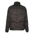 Allwetterjacke DEF "DEF Herren DEF Boxy Pufferjacket", Herren, Gr. L, schwarz, 100% Polyester, mehrfarbig, casual, normal, amerikanischer Ausschnitt, Langarm, Jacken