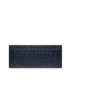 CHERRY KW 7100 MINI BT, Kompakte Multi-Device-Tastatur mit 3 Bluetooth-Kanälen, Deutsches Layout (QWERTZ), Flaches Design, inkl. Transporttasche, Slate Blue
