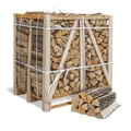 Eichenholz 25 cm - 1 RM (500 kg) Brennholz Eiche auf Palette - Kammergetrocknetes Kaminholz - Hartholz mit hohem Heizwert ≥ 4,2 kWh/kg - Ofenfertiges Feuerholz