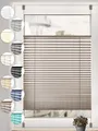 Sonello Plissee ohne Bohren Rollo Klemmfix für Fenster & Tür Lichtschutz, blickdicht, ohne Bohren, verspannt, Klemmfix, 30cm x 100cm Braun Faltrollo, Easyfix, Sonnenschutzrollo, Jalousie