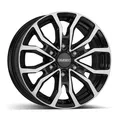 1x DEZENT DEZENT KC DARK black polished 7.5Jx17 6x139.7 ET55