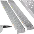 Deuba - Monzana® 2x Auffahrrampe 400 Kg Tragfähigkeit Galvanisierter Stahl 160x22,5x4,5cm Rutschfeste Perforierte Oberfläche Pkw Transport Laderampe Rampe