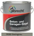 albrecht Beton- und Garagen-Siegel RAL 7030 2,5l Neu & OVP
