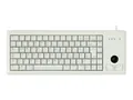 Cherry Compact-Keyboard G84-4400 Tastatur PS/2 Deutsch Hellgrau