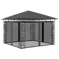 vidaXL Pavillon mit Moskitonetz 3x3x2,73 m Anthrazit 180 g/m2