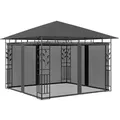 Pavillon Mit Moskitonetz 3x3x2,73 M Anthrazit 180 G/m2 - Vidaxl