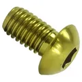 Fantic26 Schrauben-Set Titan M6 Linsenkopf Innensechskant Schraube iso 7380 goldfarben 10 mm