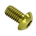 Titan M6x10 Linsenkopf Schraube Ti iso 7380 Fahrrad Tuning Innensechskant Gold