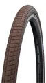Schwalbe Little Big Ben, 28", Stadt / Trekking, Straße, Tubeless-Ready-Reifen, Klappbarer Wulst, Schwarz, Braun, Cremefarben, 50 - 85 Psi