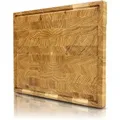holz4home Premium Schneidebrett Stirnholz aus Eiche M