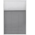 vidaXL Insektenschutz-Plissee für Fenster Jalousie Aluminium : Größe - 80 x 120 cm