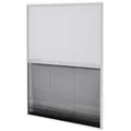 vidaXL Insektenschutzplissee, Insektenschutzgitter für Fenster Jalousie Aluminium 80x120 cm