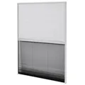 vidaXL Insektenschutz-Plissee für Fenster Jalousie Aluminium 80x120 cm