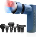 Medisana MG 600 Massagepistole, Elektrisches Massagegerät, Massage Gun zur Muskelentspannung und Lymphdrainage, Wärme und Kälte Funktion, Inkl. 7 Massageaufsätze & 3 Vibrationsstufen