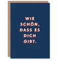 Artery8 Lustige Geburtstagskarte Wie Schön Dass Es Dich Gibt Marineblaue