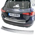 RECAMBO Ladekantenschutz Edelstahl kompatibel für Mercedes GLC | X254 | BJ ab 2022 - Hochglanz poliert, Chrom Look - Styling und Schutz für die Stoßstange