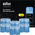 Braun Reinigungskartuschen 3in1 ShaverCare CCR 6, für Braun Reinigungsstation Series 3 bis 9, 6 Stück