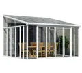 Palram - Canopia Aluminium Kaltwintergarten Sanremo Weiß 382x425x310 cm