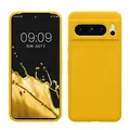 kwmobile Handyhülle für Google Pixel 8 Pro Hülle, für Pixel 8 Pro Case - Hülle Silikon - kabelloses Laden - Strahlend Gelb