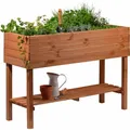Hochbeet mit Ablagefläche Gemüsebeet Kräuterbeet Pflanzbeet Gartenbeet Frühbeet
