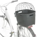TRIXIE Hundefahrradkorb für Gepäckträger mit verstellbarer Halterung - grau - 36 × 47 × 46 cm - Grau