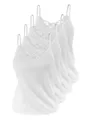 Yenita® Unterhemd (4-St) aus Baumwolle mit schöner Spitze