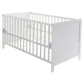 roba Kinderbett, (BxL): 78 cm x 142 cm, Holz, weiß - weiss