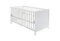 roba® Babybett 70 x 140 cm, Gitterbett, 3-fach höhenverstellbar, umbaubar zum Juniorbett